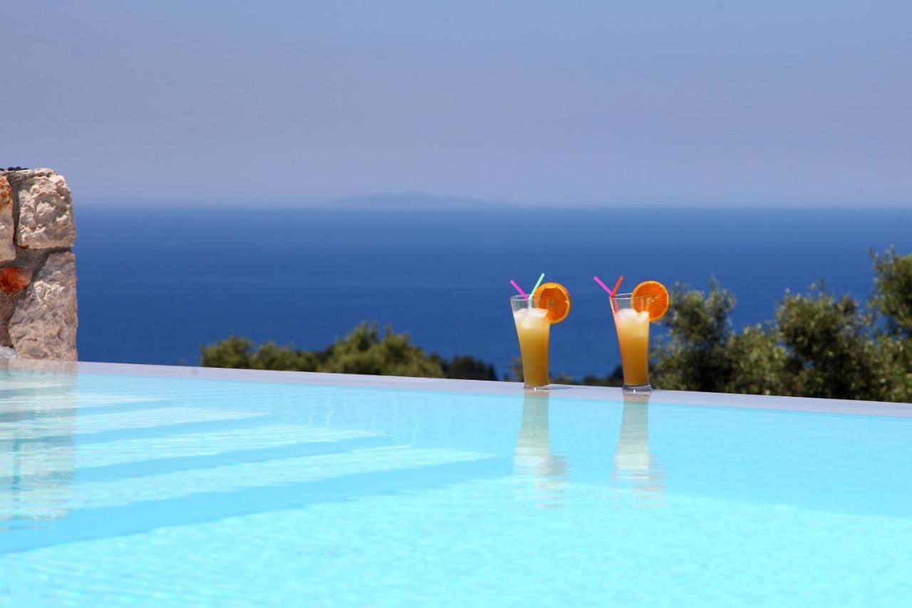 Tsakmakis Villas Luxury- Panoramic Sea View - Lefkada Tsoukaládhes Exterior foto