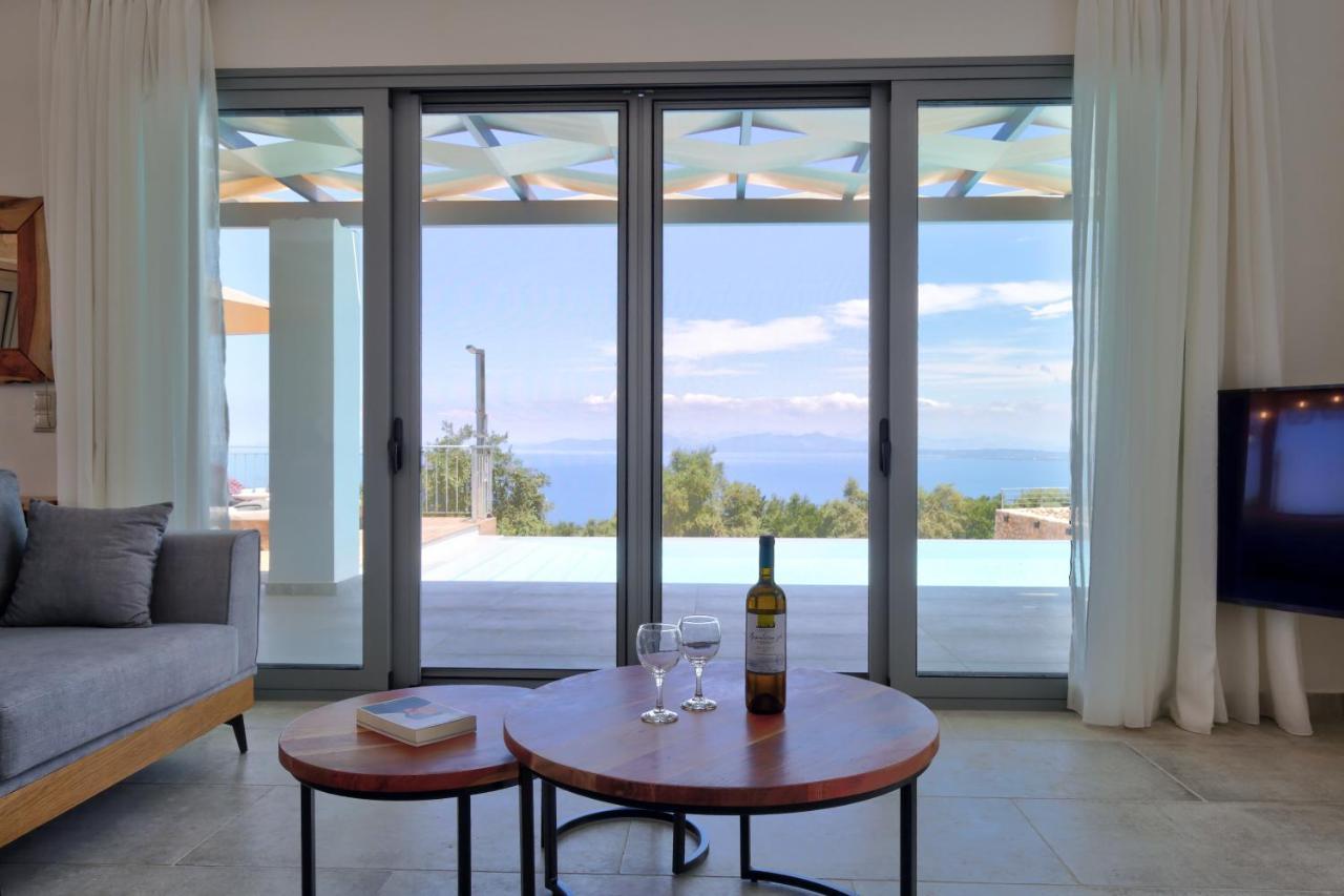 Tsakmakis Villas Luxury- Panoramic Sea View - Lefkada Tsoukaládhes Exterior foto