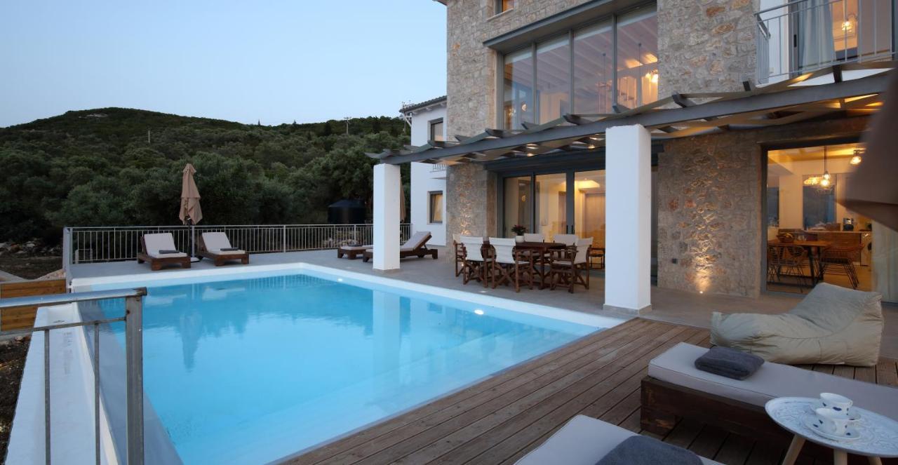 Tsakmakis Villas Luxury- Panoramic Sea View - Lefkada Tsoukaládhes Exterior foto