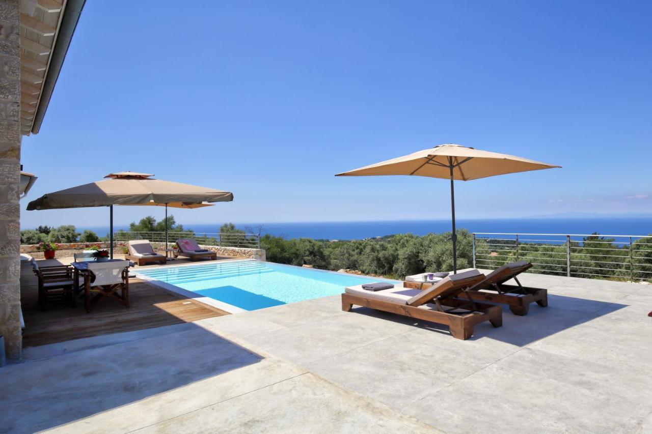 Tsakmakis Villas Luxury- Panoramic Sea View - Lefkada Tsoukaládhes Exterior foto