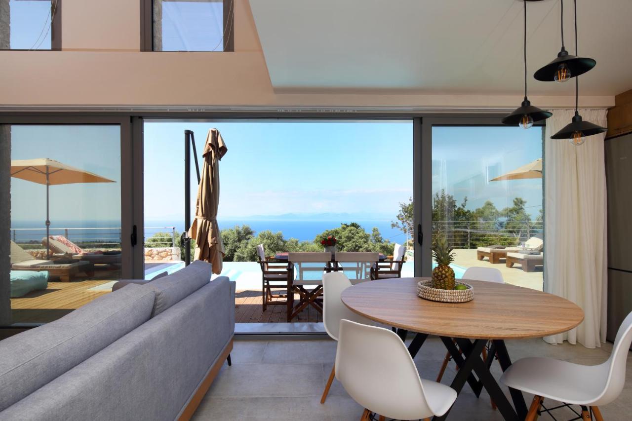 Tsakmakis Villas Luxury- Panoramic Sea View - Lefkada Tsoukaládhes Exterior foto