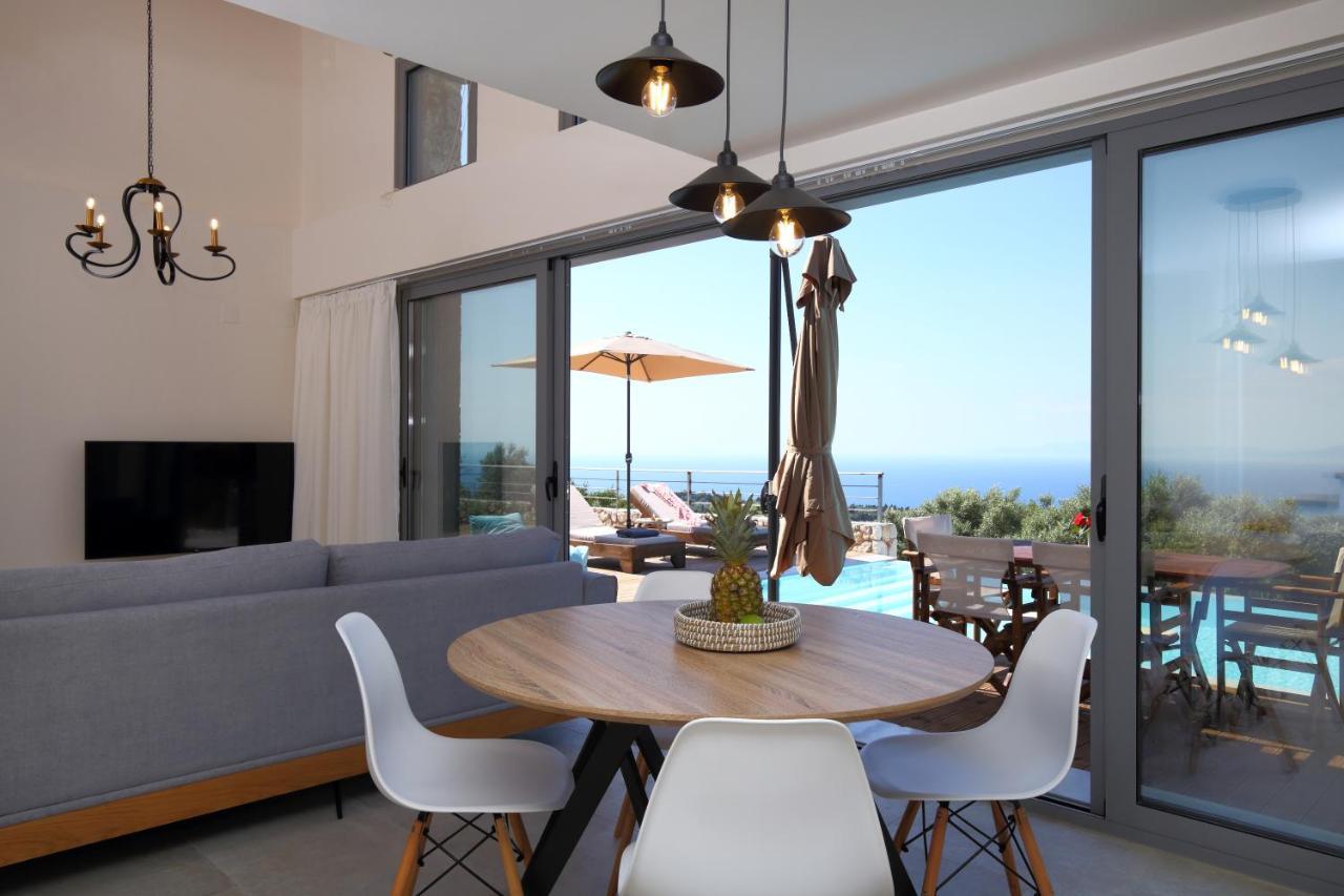 Tsakmakis Villas Luxury- Panoramic Sea View - Lefkada Tsoukaládhes Exterior foto