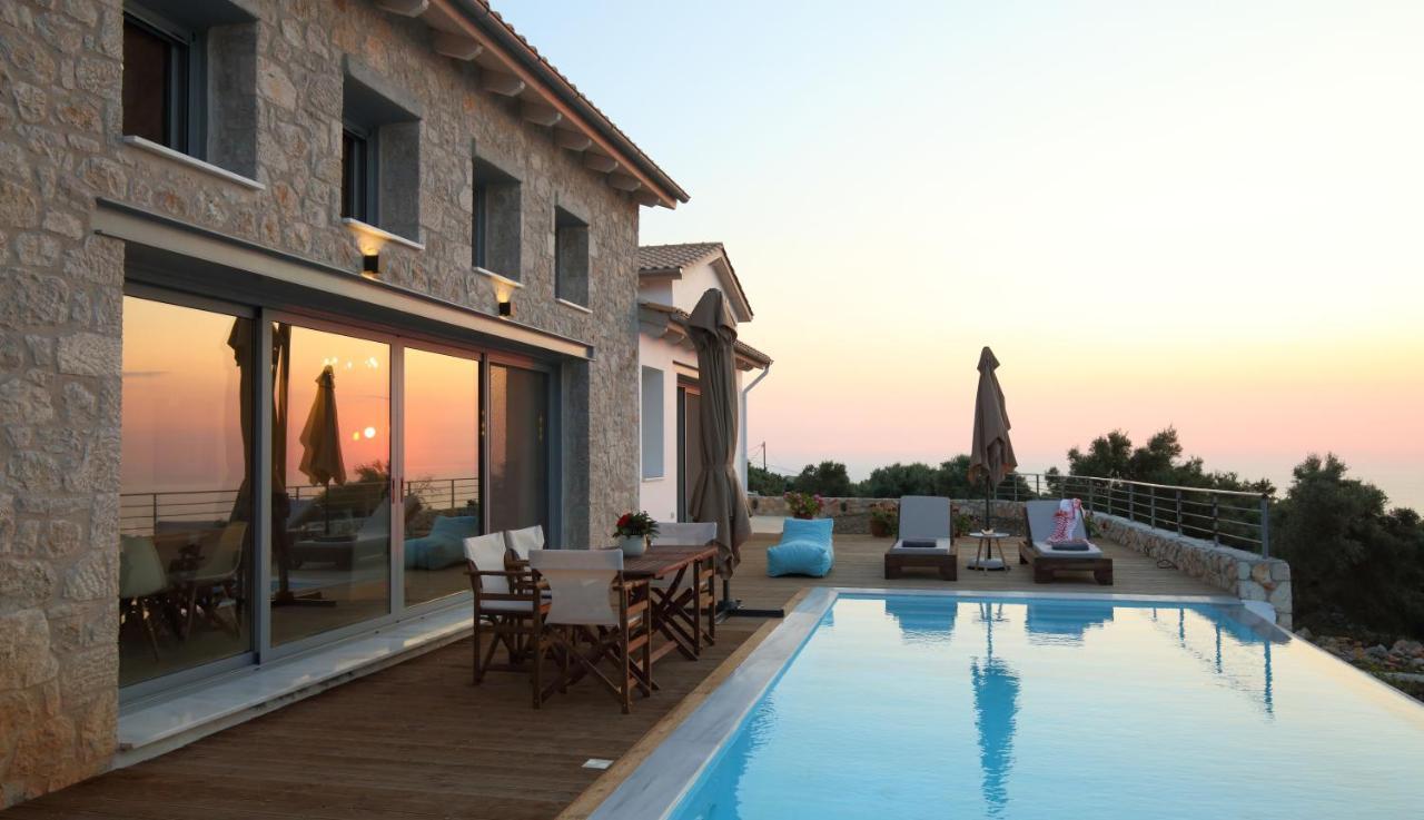 Tsakmakis Villas Luxury- Panoramic Sea View - Lefkada Tsoukaládhes Exterior foto