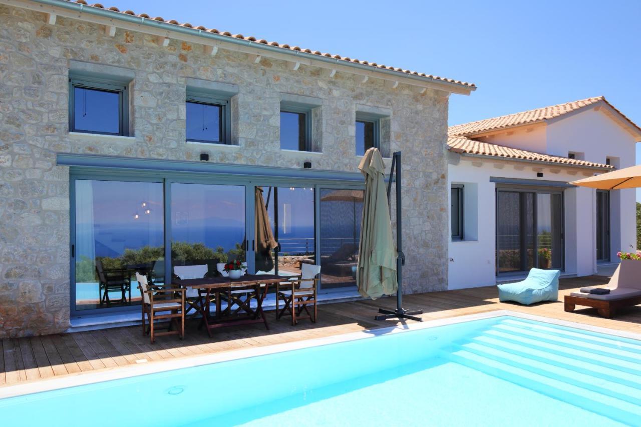 Tsakmakis Villas Luxury- Panoramic Sea View - Lefkada Tsoukaládhes Exterior foto