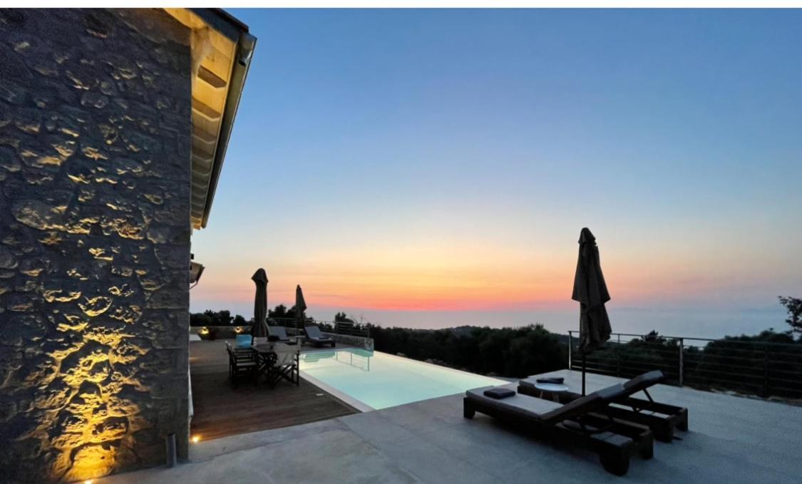 Tsakmakis Villas Luxury- Panoramic Sea View - Lefkada Tsoukaládhes Exterior foto